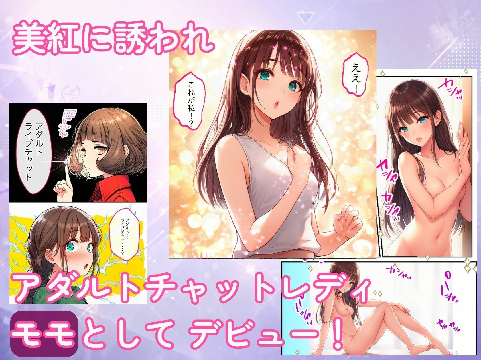 アダルトライブチャットやったら人生変わった（前篇） サンプル6ページ目