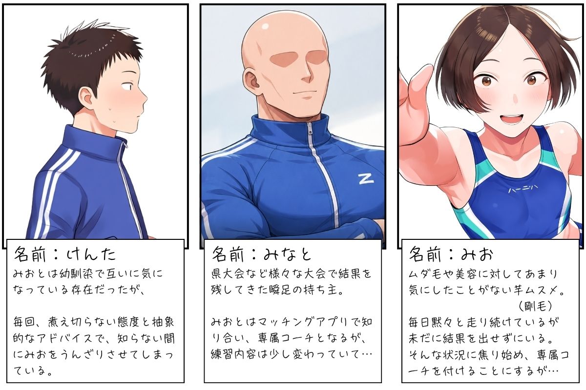 陸上部で1番地味な芋ムスメがコーチの個人レッスンで孕むまで サンプル1ページ目