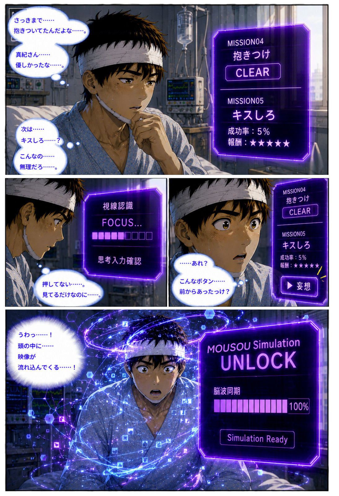 透視能力に目覚めた俺は、攻略情報でエロ無双する…？第1話 サンプル6ページ目