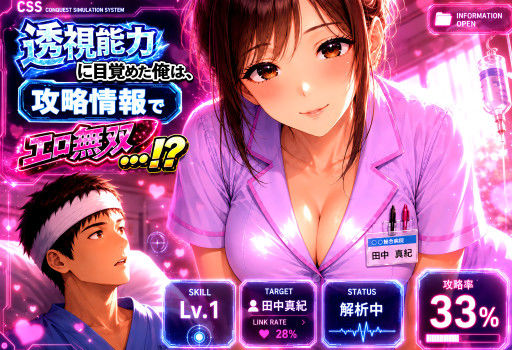 透視能力に目覚めた俺は、攻略情報でエロ無双する…？第1話