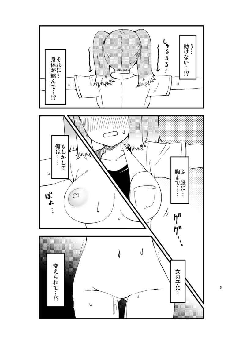 改変TS肉オナホ サンプル3ページ目