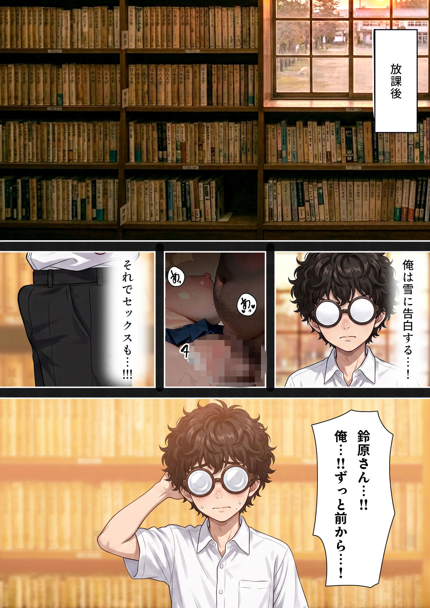 【本編25P＋おまけ16P】初恋の美少女は教師の性奴●に堕ち、快楽を貪る サンプル5ページ目