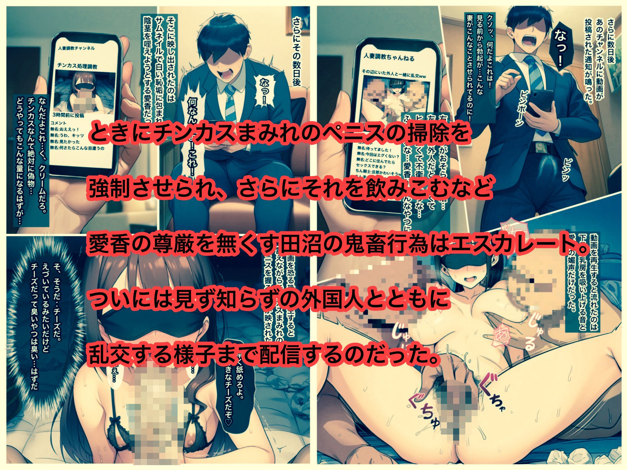 少女汚染最終章  地獄の痴態配信  雌豚愛香の受難 サンプル3ページ目