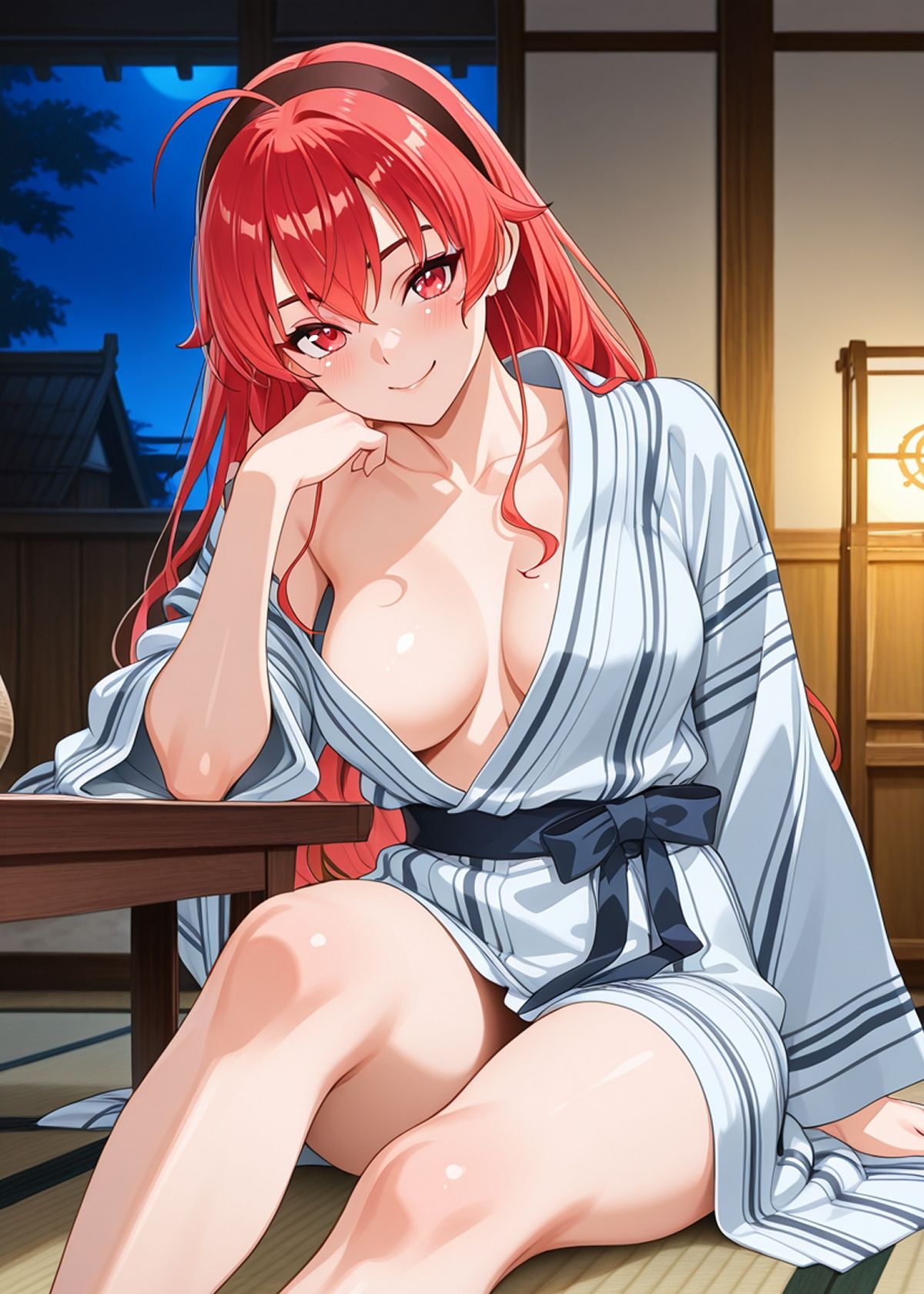 純愛転生AI版 異世界行ったらエリスと結婚 初夜にイチャラブして愛を確かめあう サンプル10ページ目