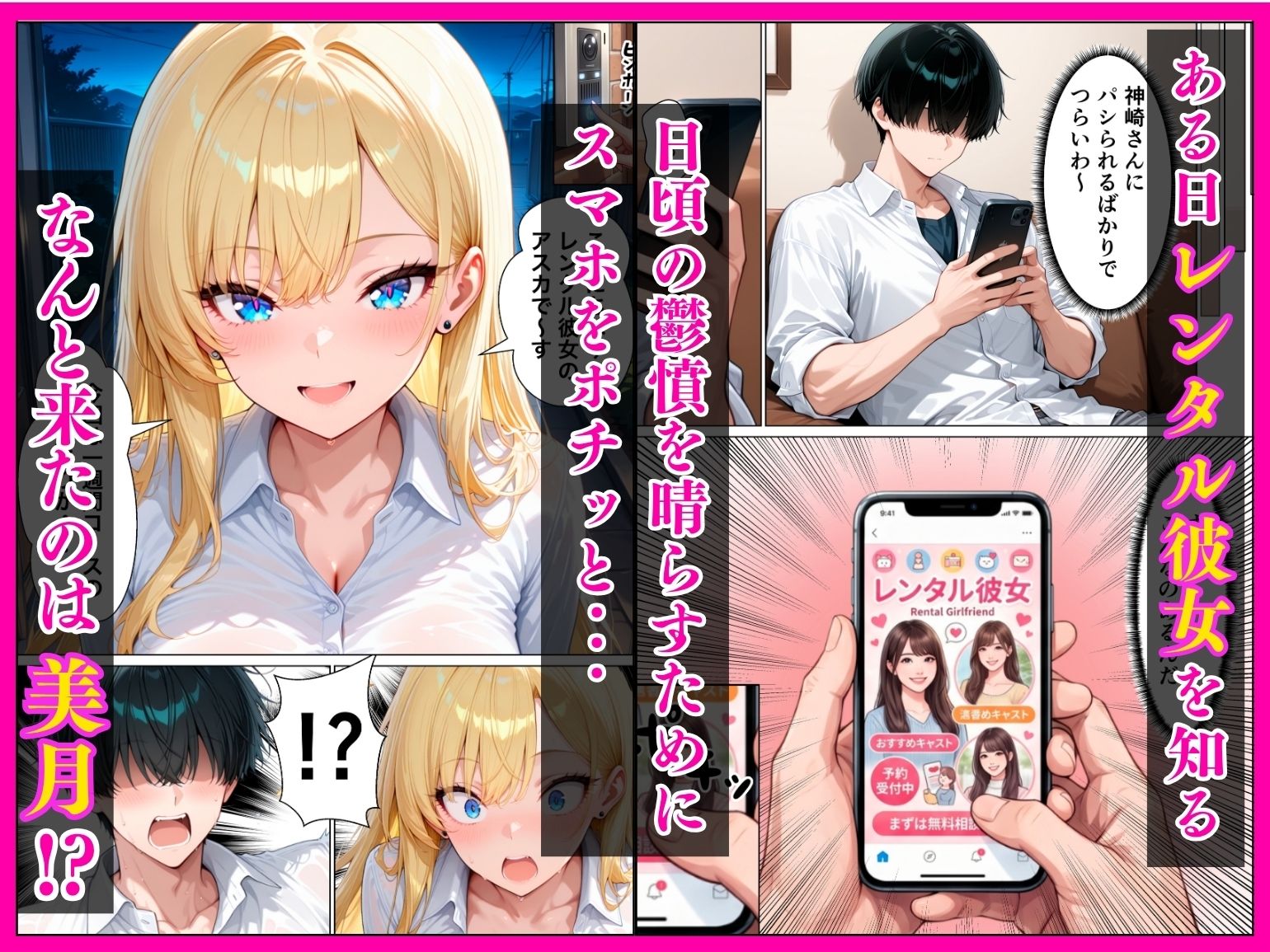 レンタル彼女を呼んだらクラスの一軍ギャルが来た話 サンプル3ページ目