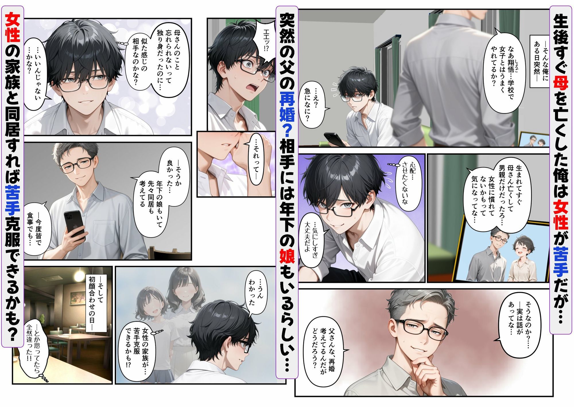 女性が苦手な俺にかわいい巨乳ギャルの義妹ができて一線超えて生ハメ中出しした話 サンプル1ページ目