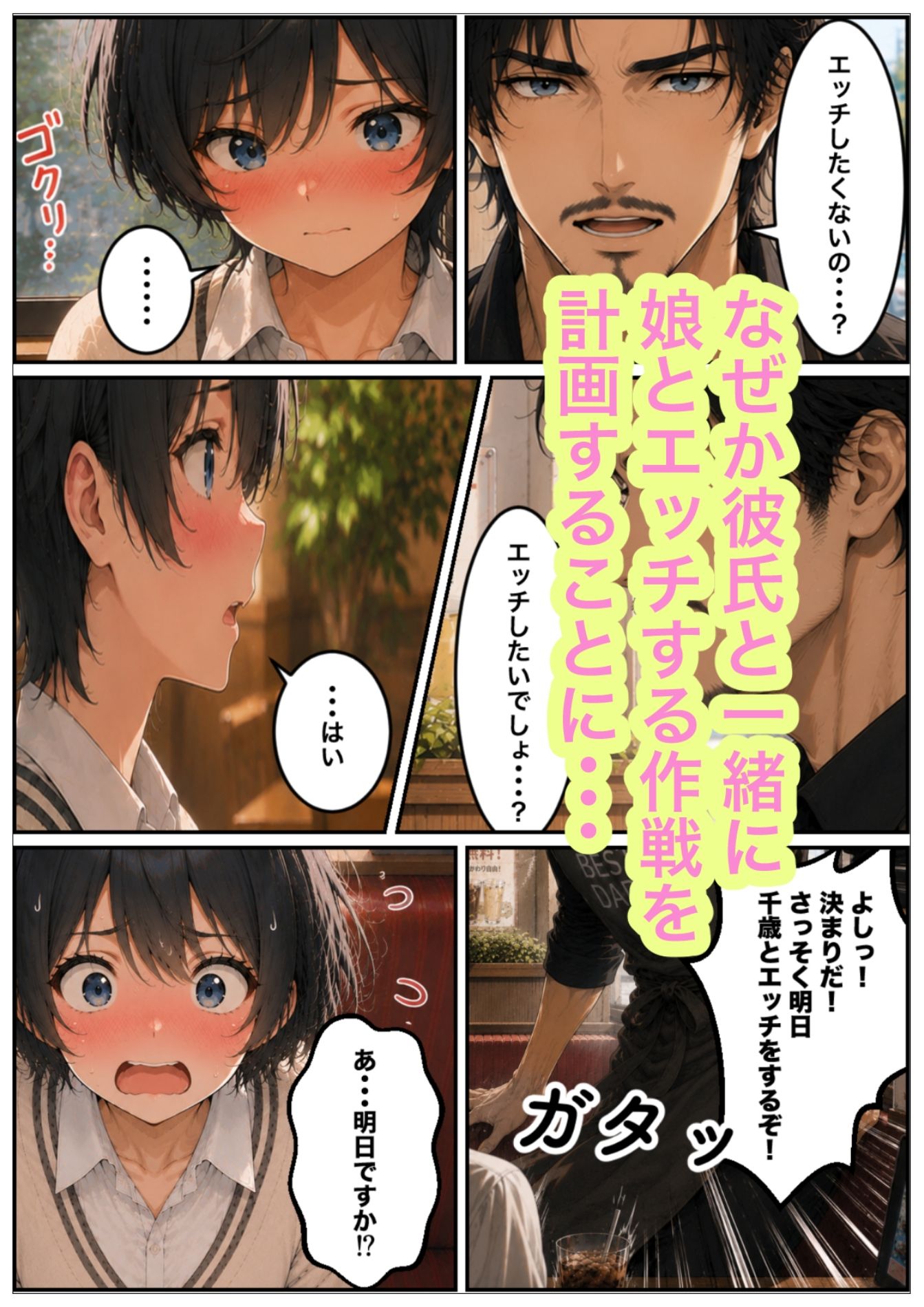 娘が可愛すぎて、父は今日も空回る。 サンプル5ページ目