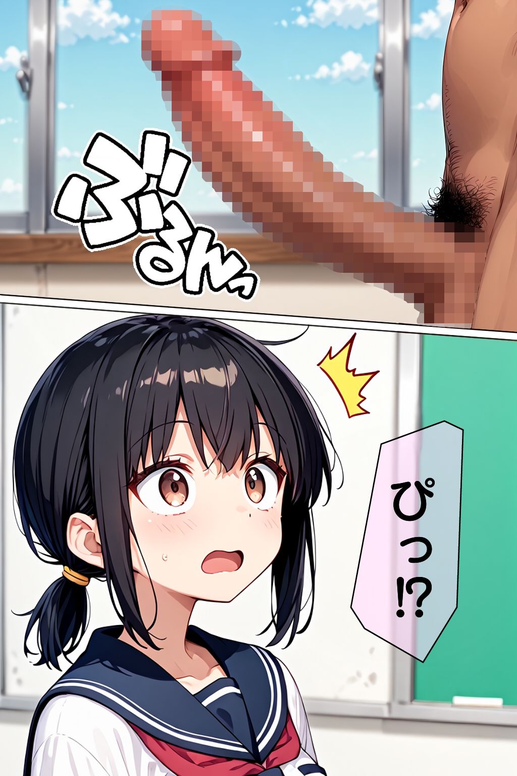 学校で見抜き制度が導入されたので幼馴染で見抜きしたお話 サンプル5ページ目
