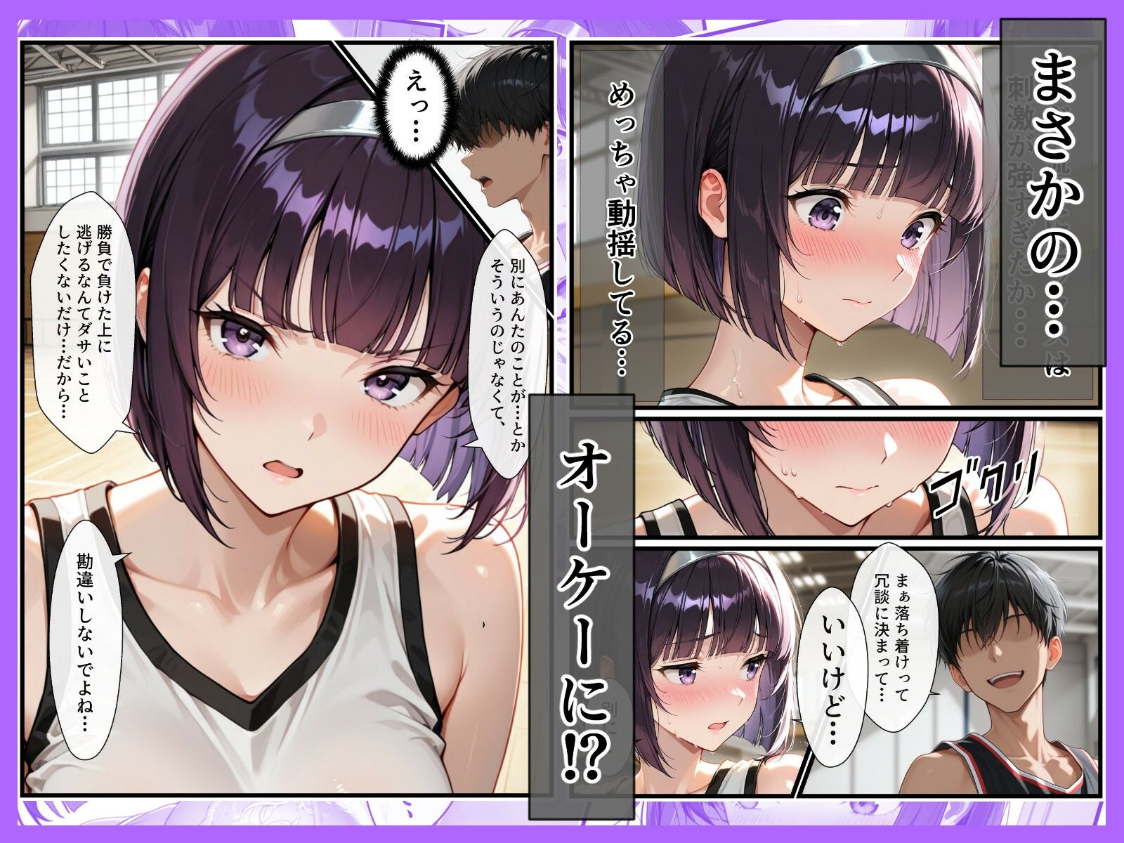 ツンデレバスケ部の心をスティールしてイチャラブセックスした話 サンプル3ページ目