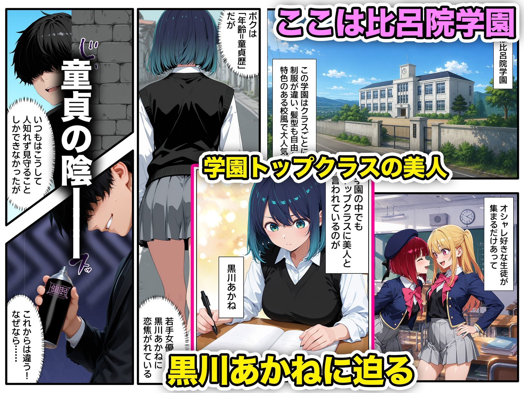 催●スプレーで堕とした彼氏持ちの天才女優が、催●解けても自分からアナル拡げるメスになった件 サンプル1ページ目