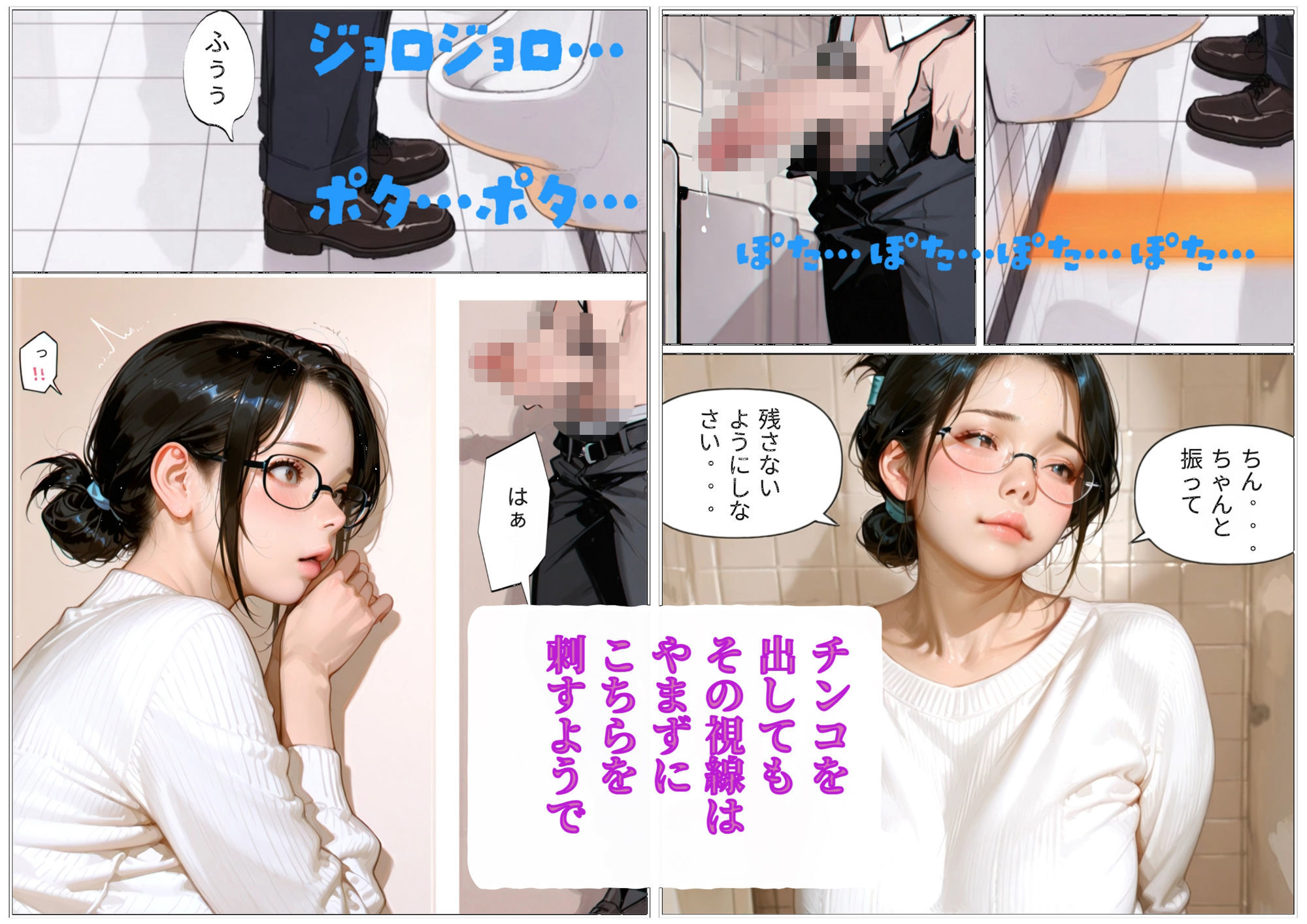 放課後の男子トイレで地味なくたびれたおばさん教師にチンチンを見られ握られ●すことになった話 サンプル3ページ目