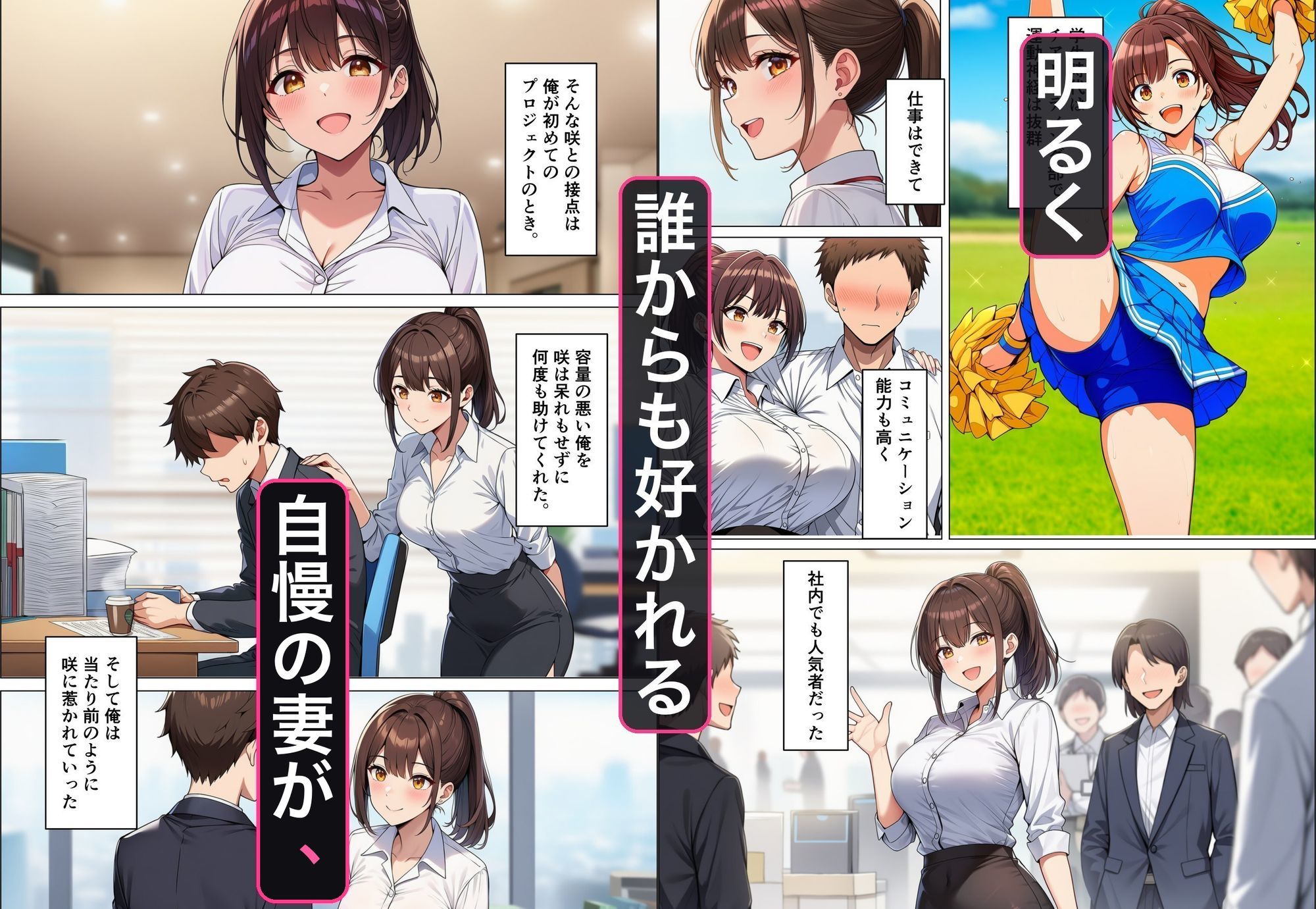 トラレヅマ 〜狙われた育休明けの陽キャ妻〜 サンプル1ページ目