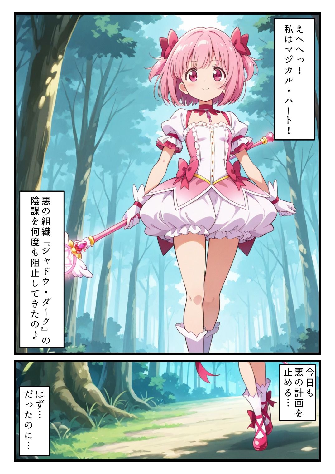敗北魔法少女〜マジカル・ハートが粉砕され、肉便器に堕ちるまで〜 サンプル1ページ目