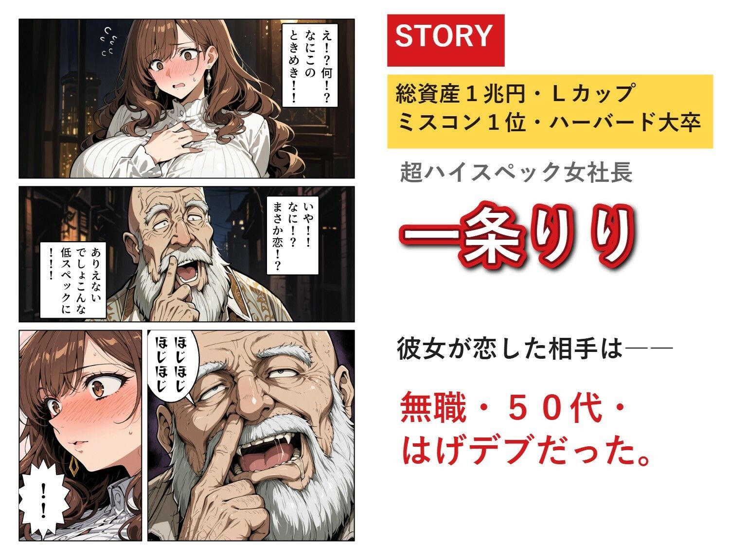 一兆円のメス〜Lカップの女社長との結婚から、全世界のメスを肉便器にするまで〜 サンプル2ページ目