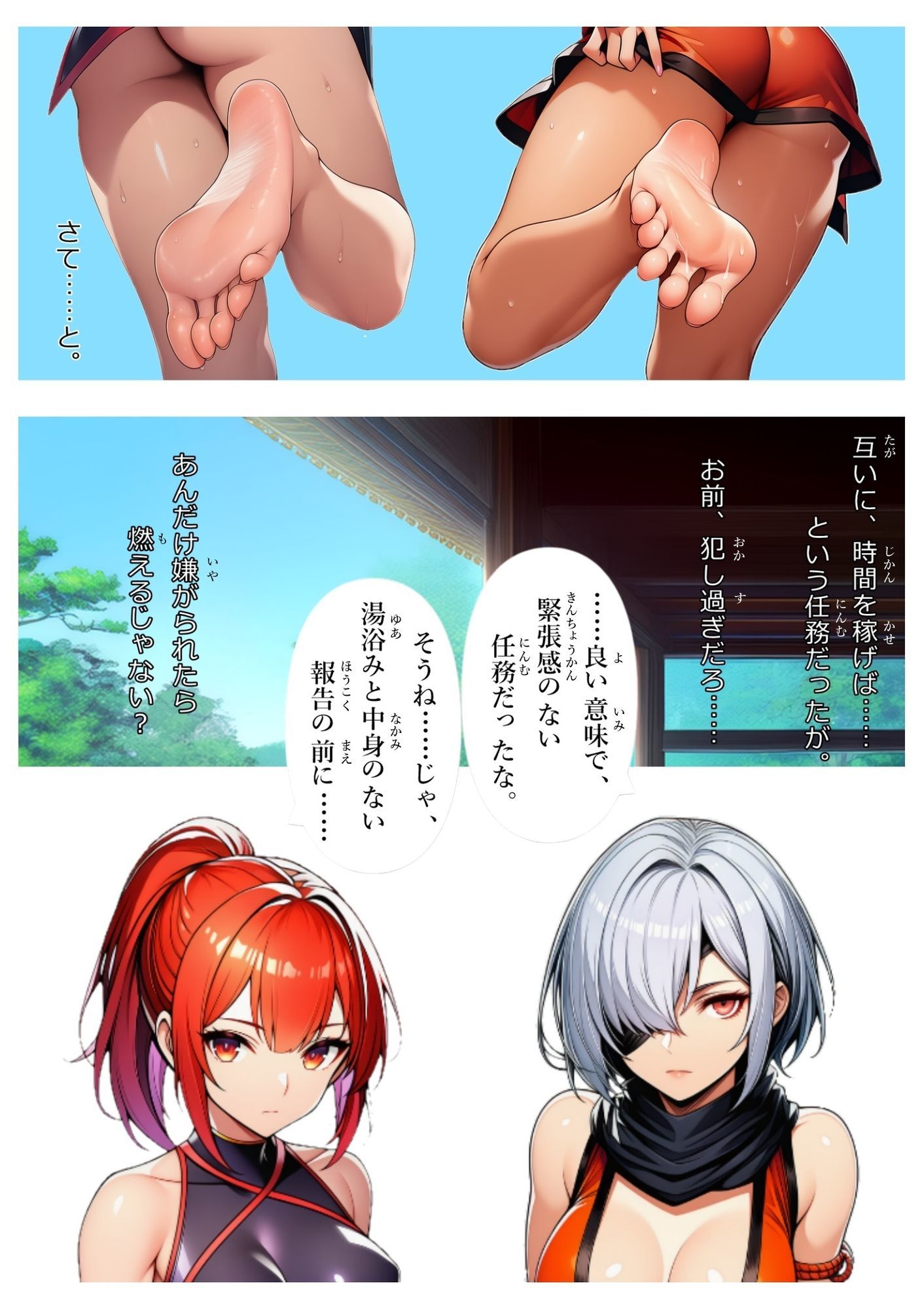 同期のくノ一に責めてもらう サンプル4ページ目