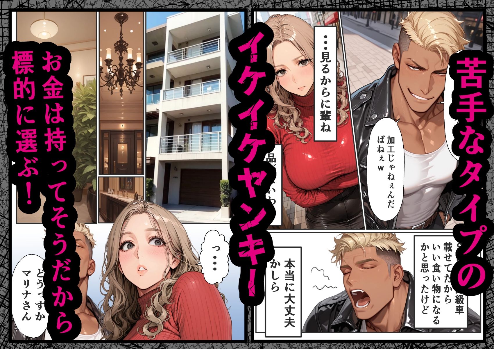 パパ活狩り。バリキャリ爆美女を全破壊する話 サンプル4ページ目