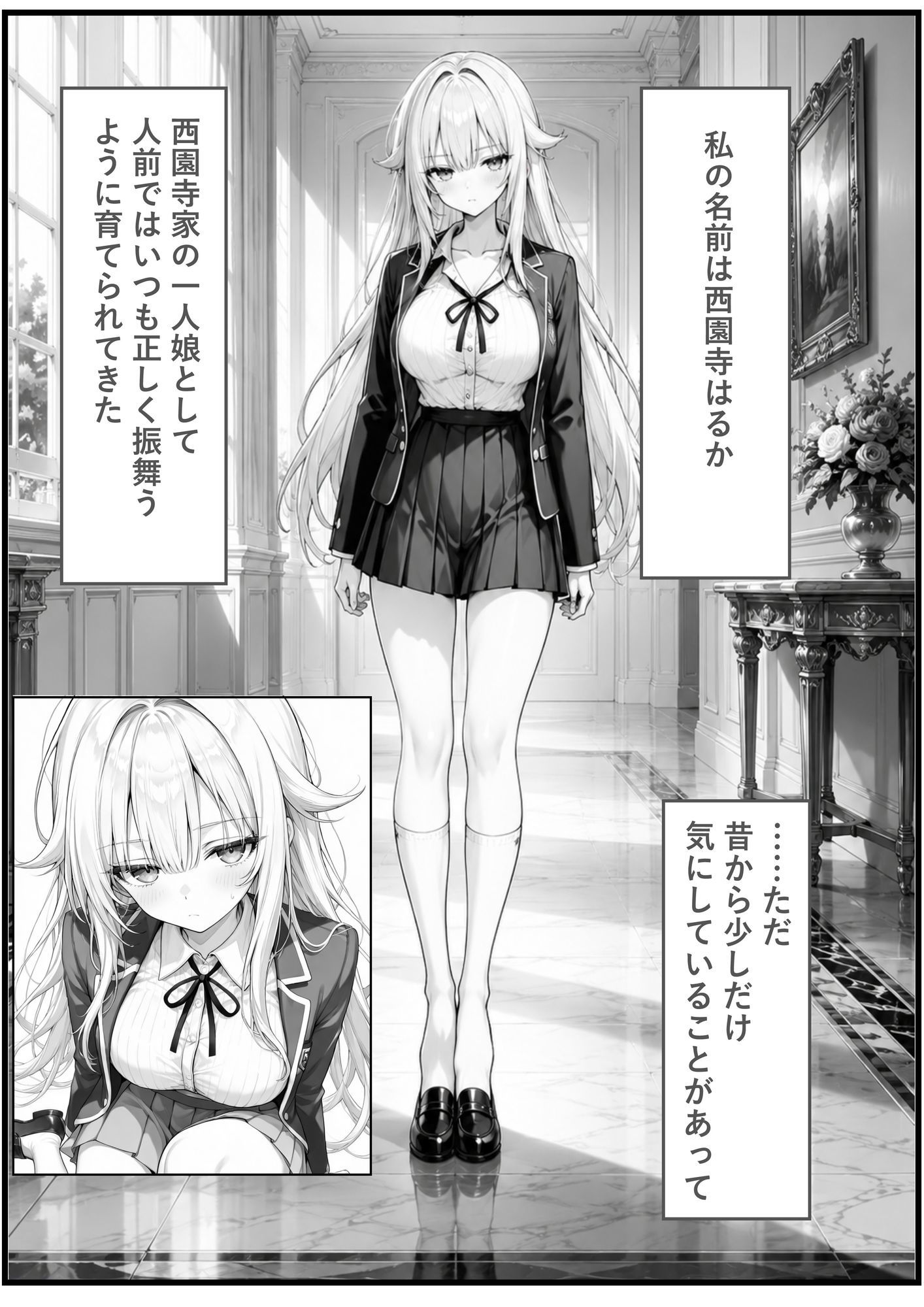 目つきの悪いジト目お嬢様に催●指導は効果ばつぐん！ サンプル1ページ目