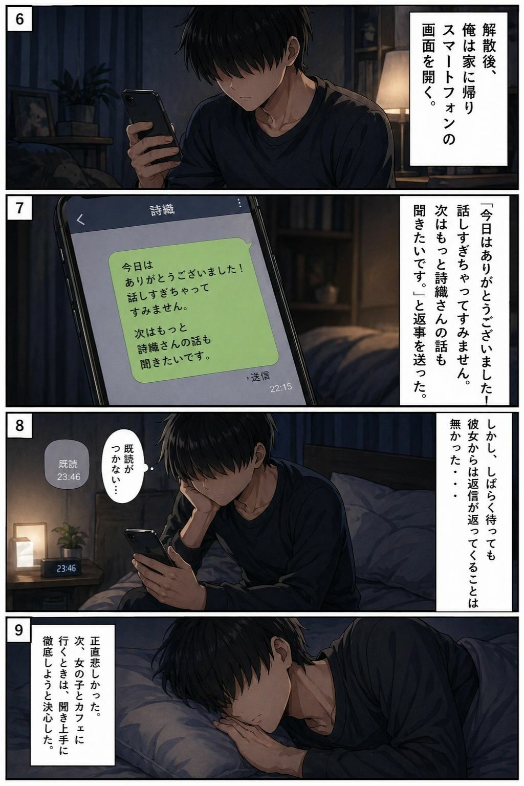 エ〇能力を解放したら最高の夢が見れた件 2（マッチングアプリの大人しめの黒髪ショートカット編） サンプル5ページ目