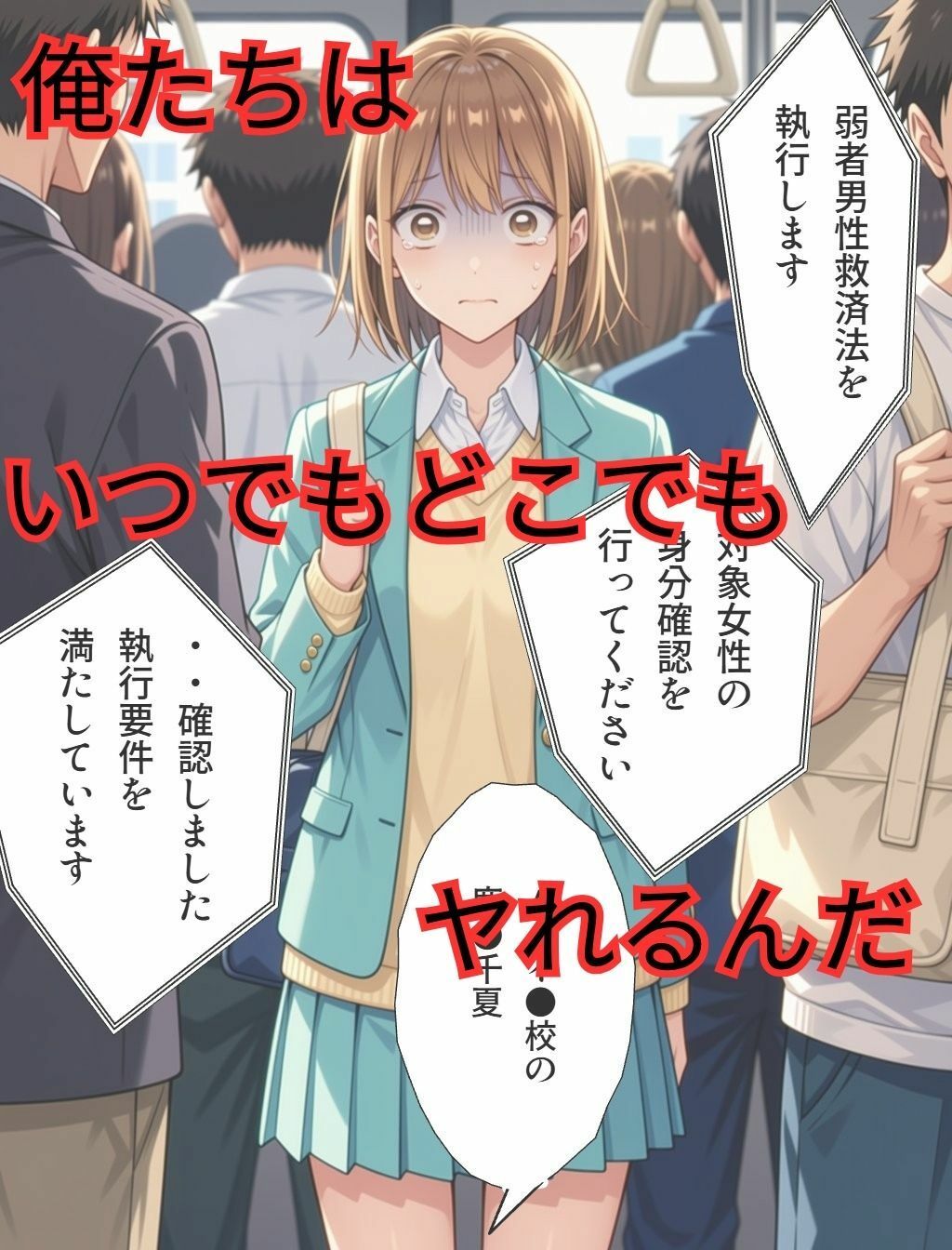 弱者男性救済法（鹿●千夏編） サンプル4ページ目