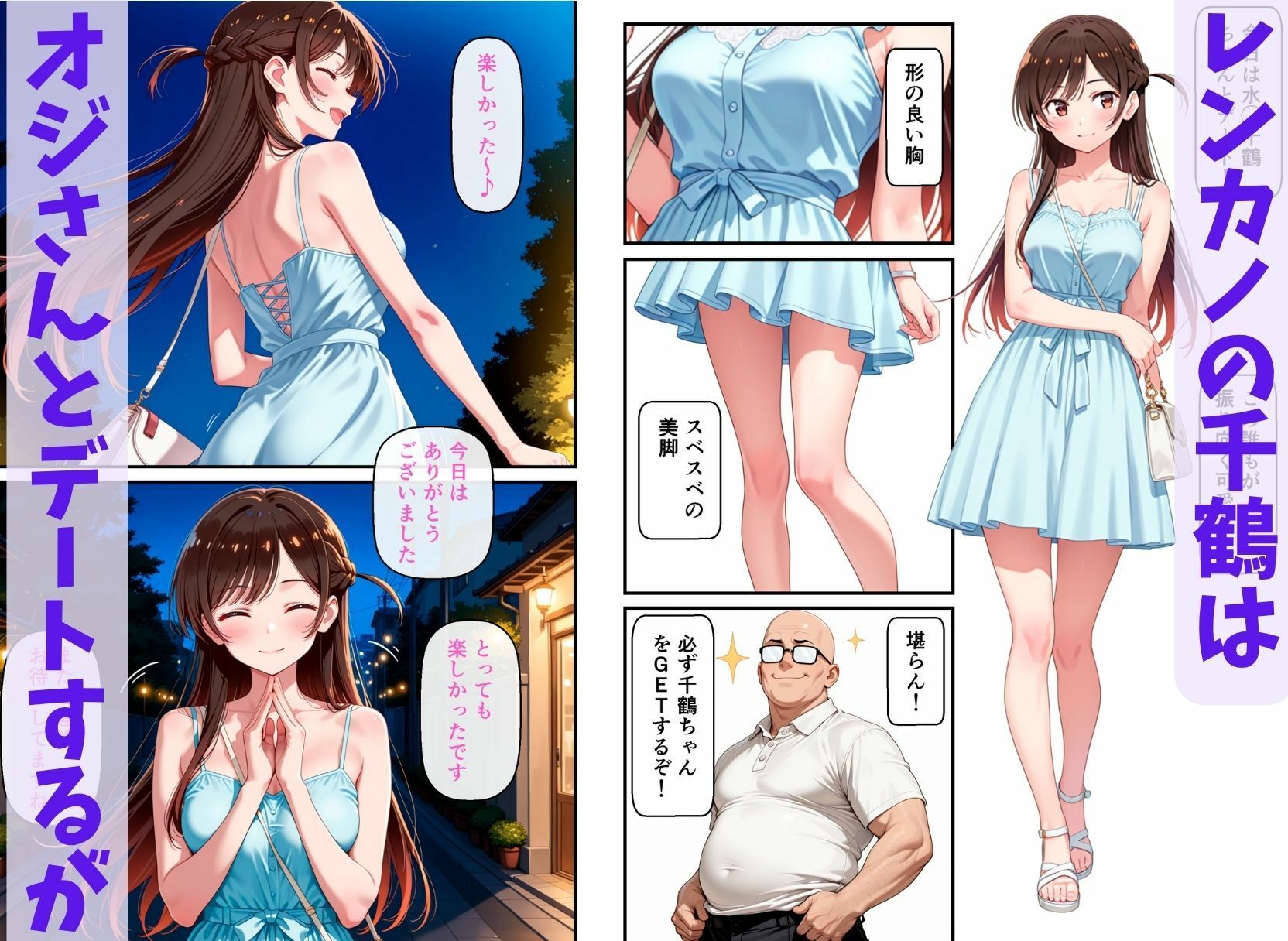 水◯千鶴を洗脳して催●彼女にした サンプル1ページ目