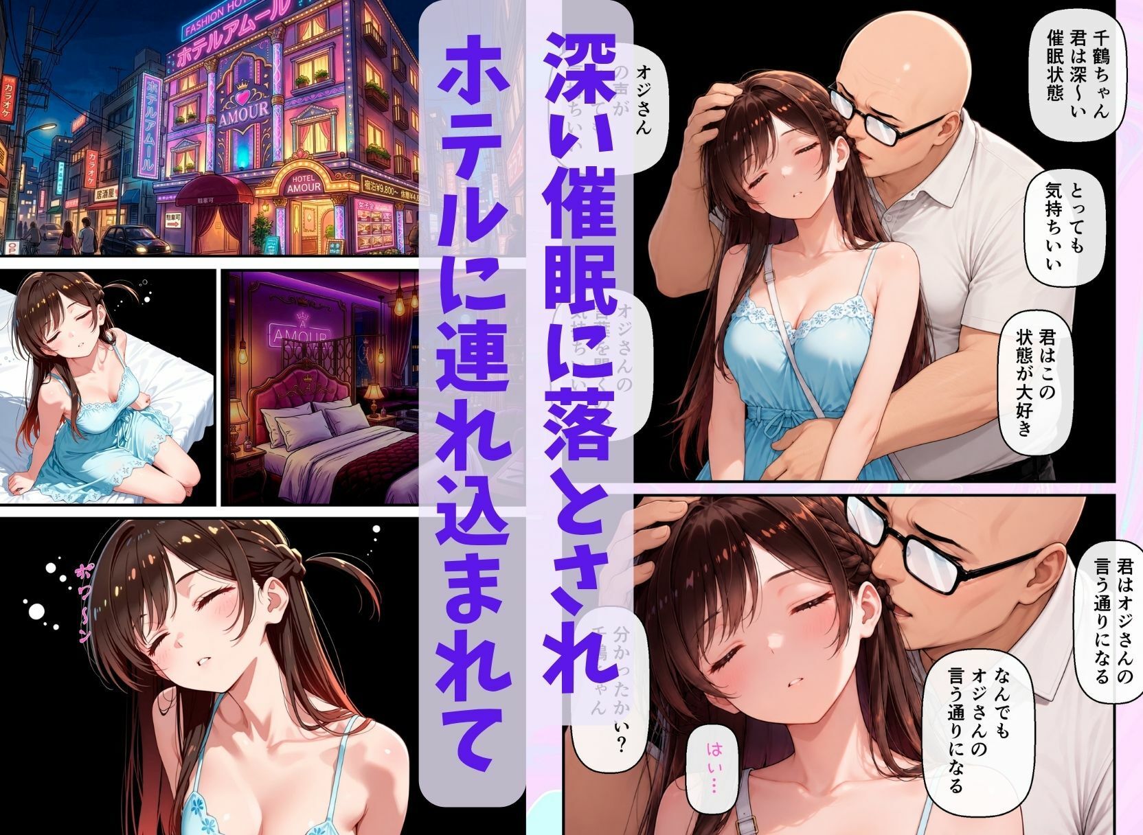 水◯千鶴を洗脳して催●彼女にした サンプル3ページ目