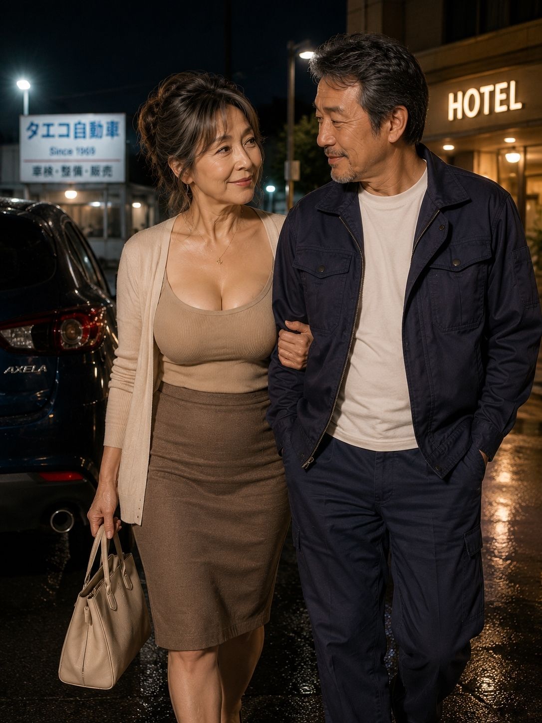 妙子（タエコ）と弘（ヒロム）14  車屋のタエコさん  それは買い物の帰り道だった サンプル3ページ目