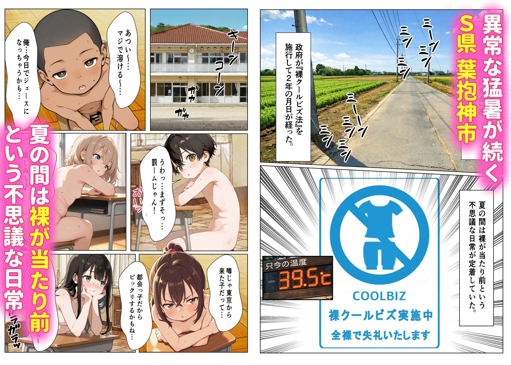S県H市 裸クールビズ1＆2 合本版 サンプル1ページ目