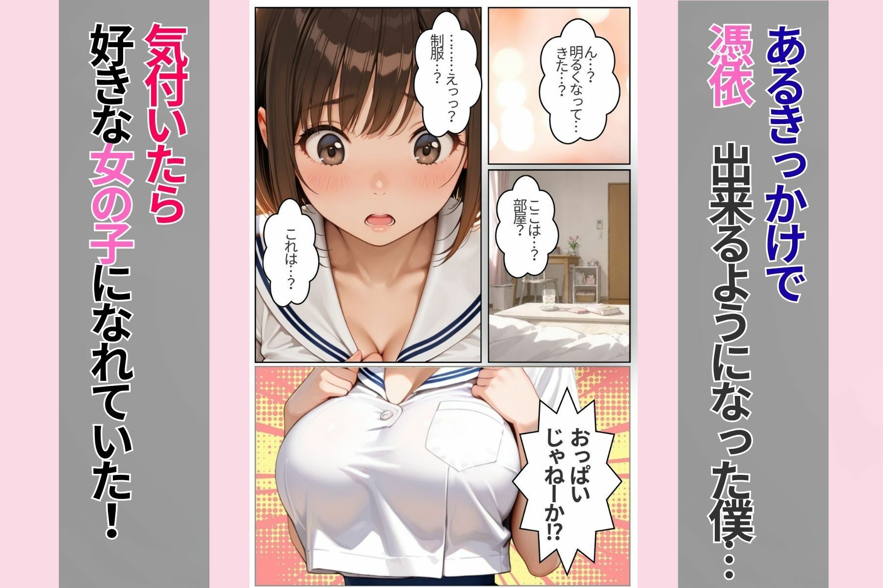 好きなクラスメイトに憑依したのでオナニーしてセックスもする！ サンプル2ページ目