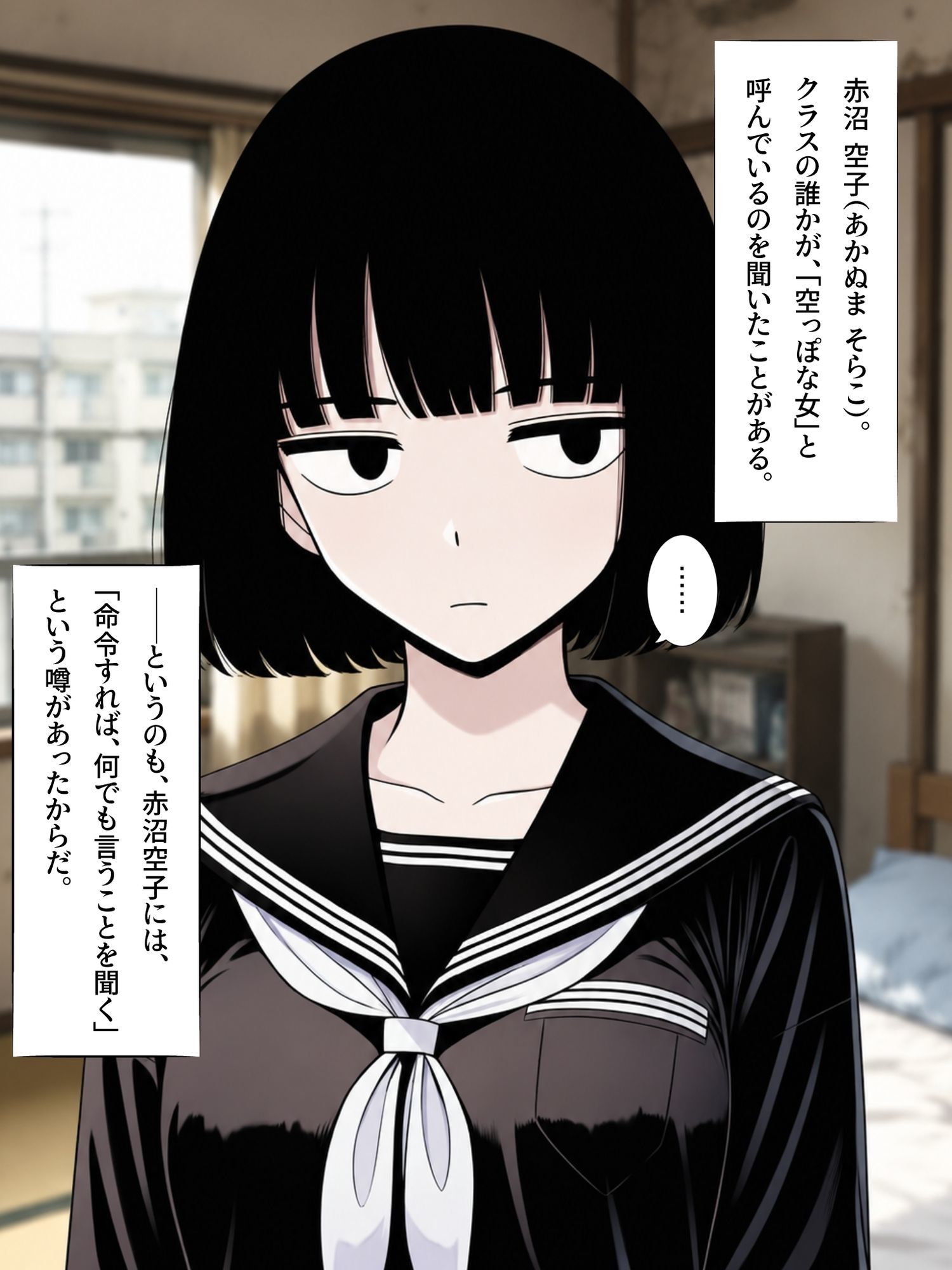 俺の家に宗教勧誘に来た同級生の無口な女子に無責任中出しして孕ませる。 サンプル3ページ目