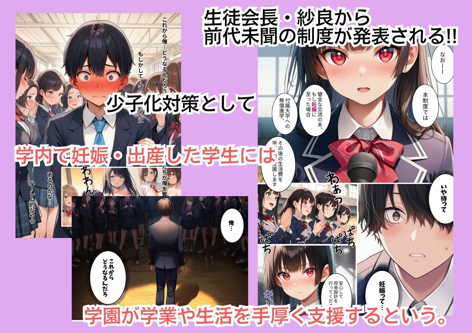 俺だけ男子の種付け共学デビュー！〜ギャルとお嬢様は処女のくせにめちゃくちゃエロかった〜 サンプル3ページ目