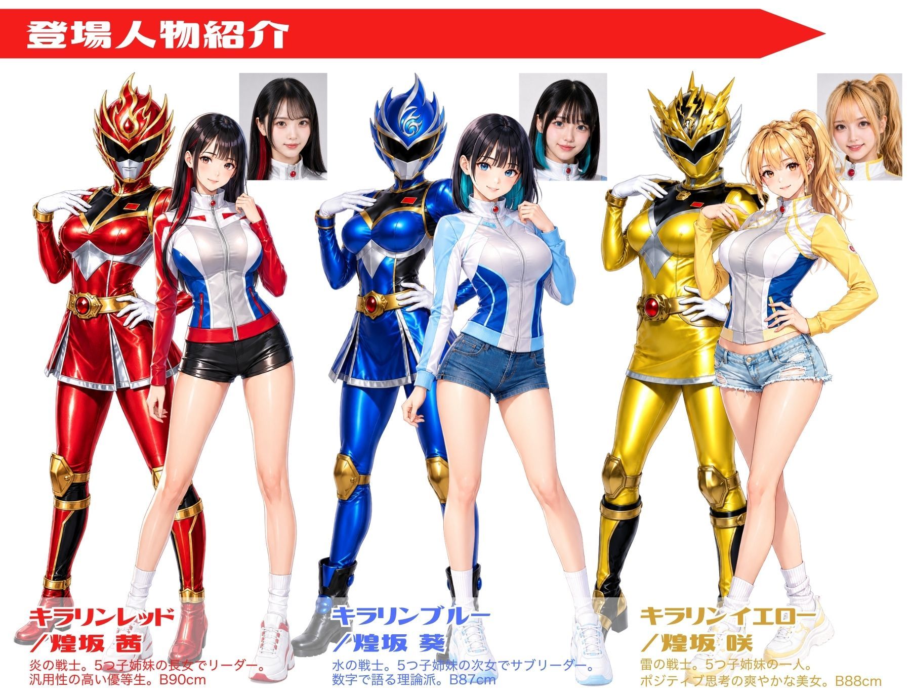 煌戦隊キラリンジャーIN美肢体研究室・極太の侵入ミッション〜敵アジトで拘束された戦隊ヒロインは戦闘員が極太過ぎて大ピンチ？/戦隊ロスのアナタに贈る『大人の為の戦隊』シリーズ〜 サンプル9ページ目
