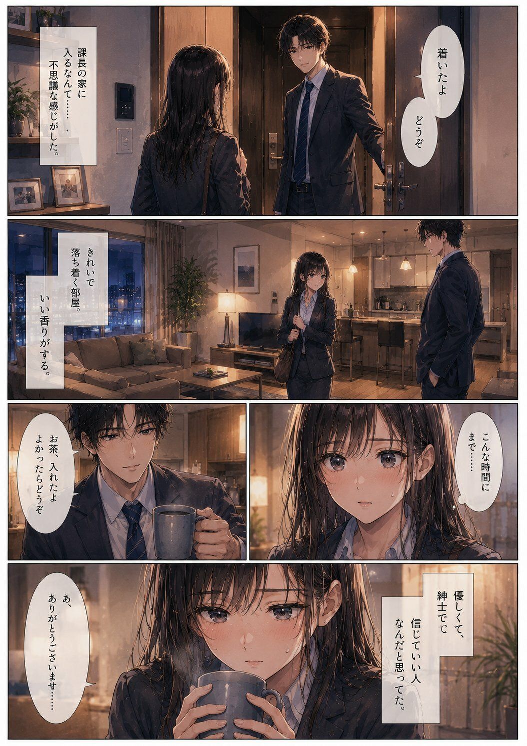 終電を逃した夜、彼女は上司の家に泊まった ―帰れない理由― サンプル3ページ目