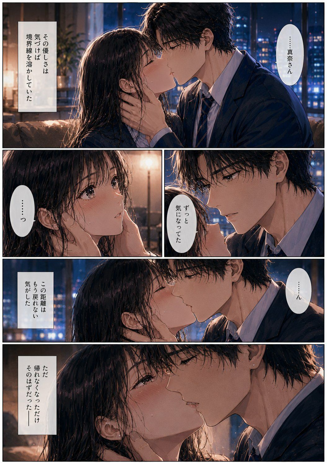 終電を逃した夜、彼女は上司の家に泊まった ―帰れない理由― サンプル4ページ目