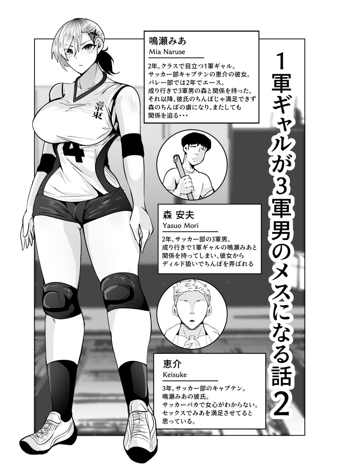 1軍ギャルが3軍男のメスになる話2 サンプル2ページ目