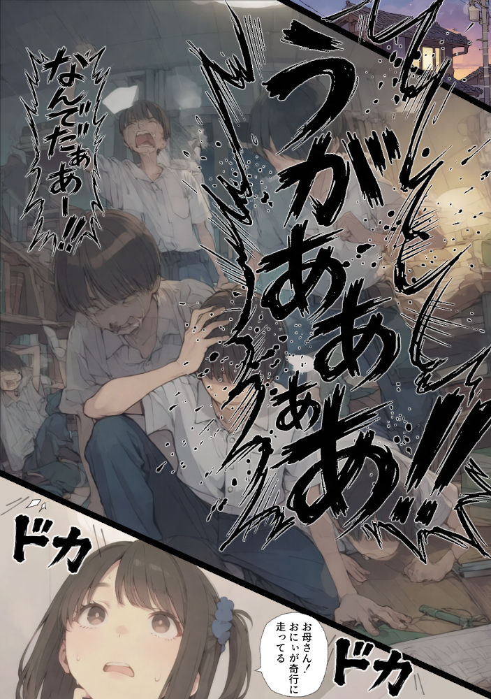 ゲテモノ好きのカースト最上位女子がチー牛に脅される漫画 サンプル4ページ目