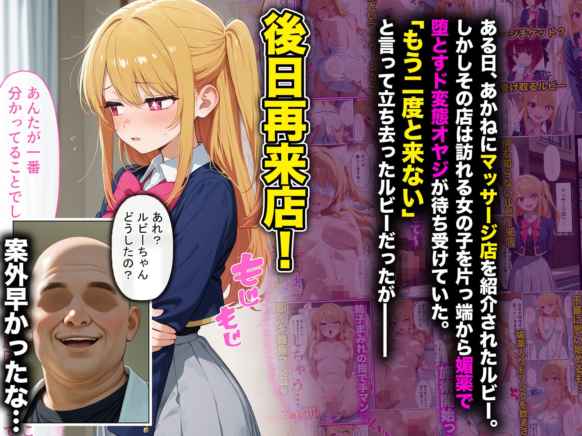 現役JKアイドルが媚薬マッサージに沼って自らおかわりを求めメスになった話 〜後編〜 サンプル1ページ目