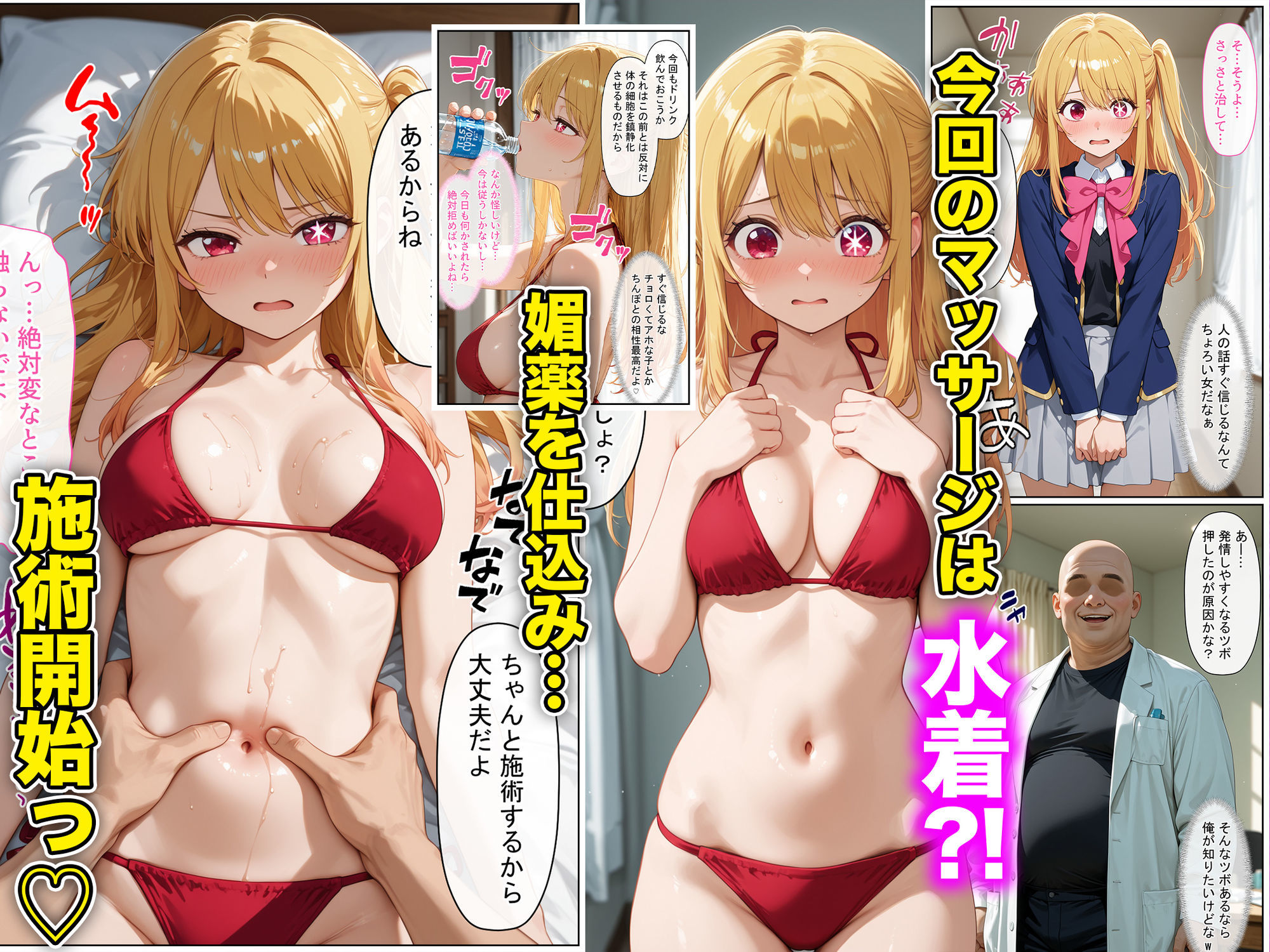 現役JKアイドルが媚薬マッサージに沼って自らおかわりを求めメスになった話 〜後編〜 サンプル2ページ目