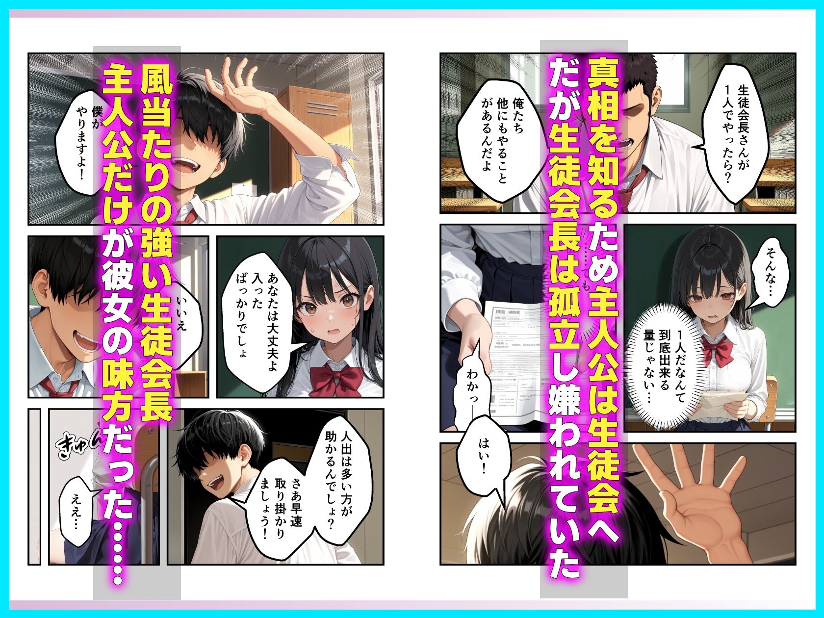 強気で嫌われ生徒会長は俺にだけあまあま_何度もイチャラブ生ハメセックス サンプル2ページ目