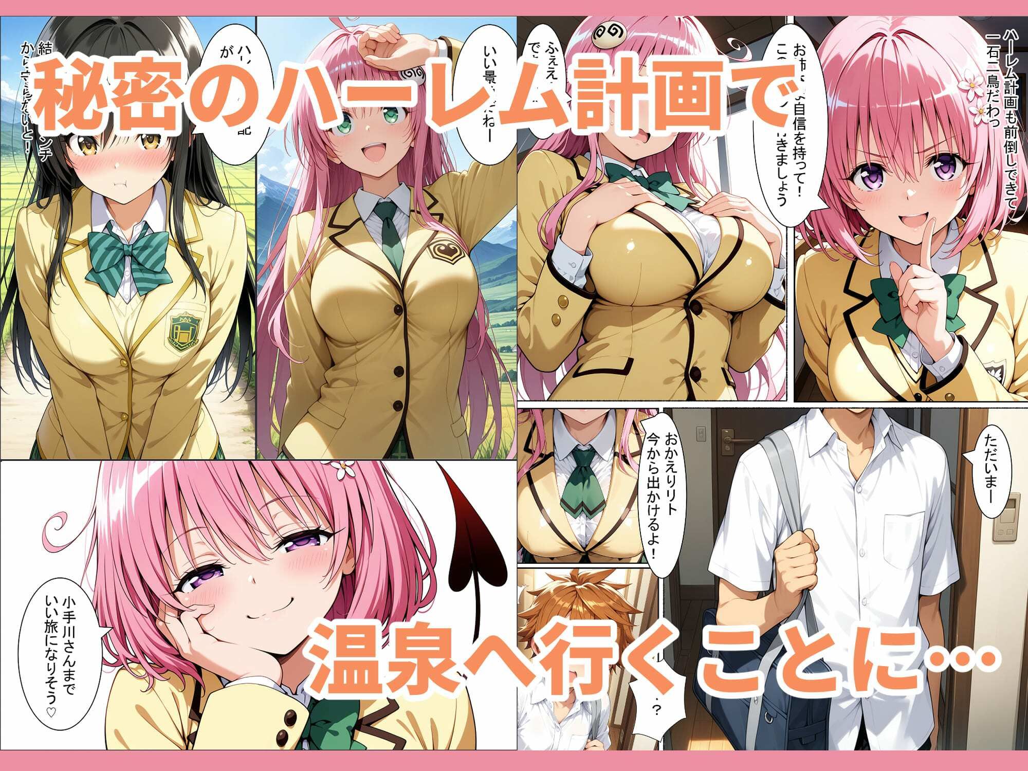 To L●VEる 温泉ハーレムで子作りSEX計画 サンプル2ページ目