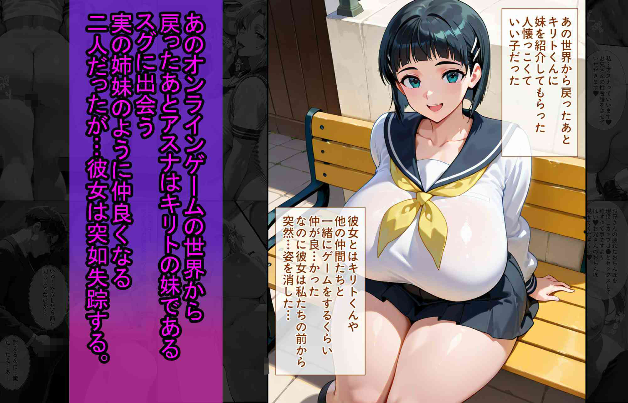 爆乳J●  アスナちゃんが巨根おじさんに寝取られる  話15 サンプル3ページ目