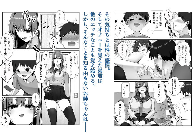 SNSでバズっている姉に筆おろししてもらう話 サンプル3ページ目