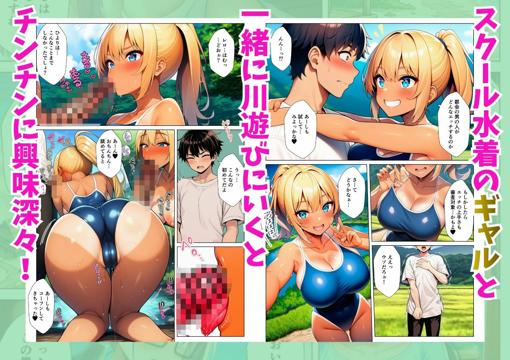 ド田舎にお試し移住したら女子校生が専属性処理係で淫乱ハーレム サンプル4ページ目