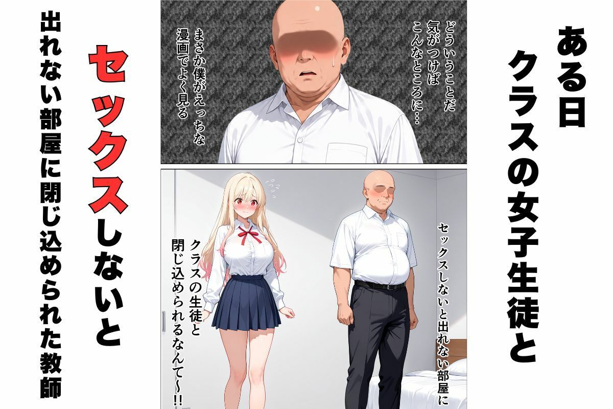 セックスしないと出れない部屋に嫌いな担任と閉じ込められた話。 サンプル1ページ目