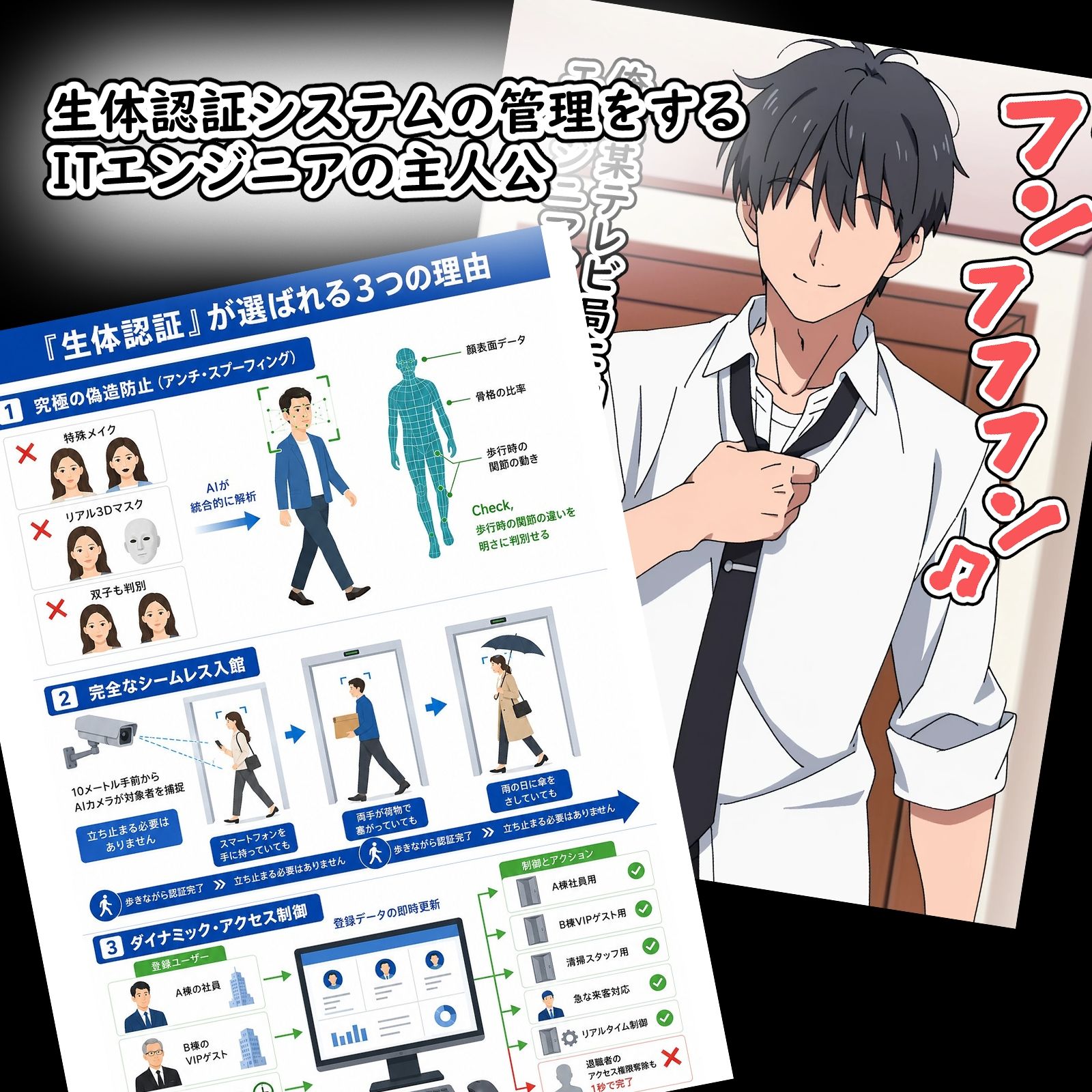 同僚社員編  羞恥の生体認証 サンプル1ページ目