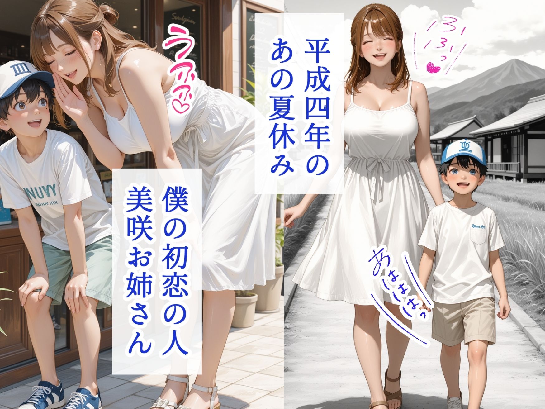 僕の初恋が崩壊した衝撃の夏休み  お姉さんの絶頂セックスを覗いてしまった僕 サンプル2ページ目