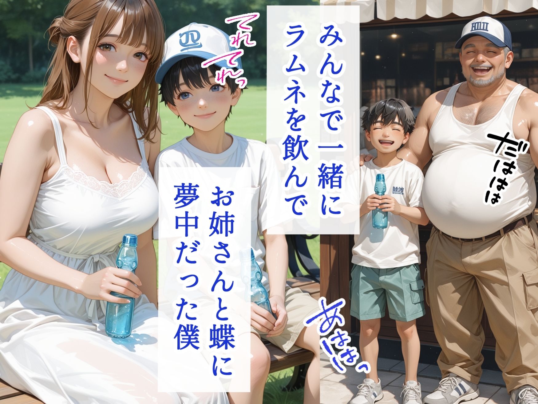 僕の初恋が崩壊した衝撃の夏休み  お姉さんの絶頂セックスを覗いてしまった僕 サンプル3ページ目