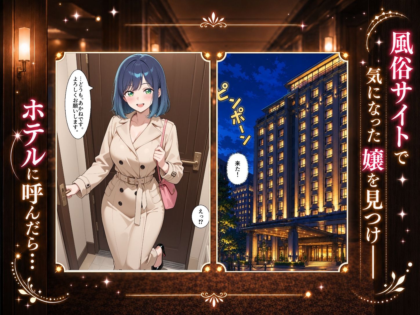 扉を開けたらあ〇ねが立っていた サンプル1ページ目