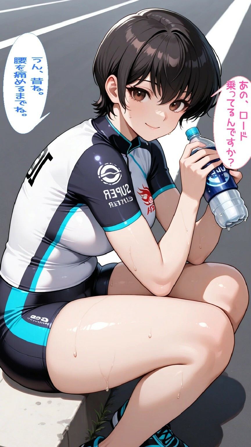 ヒルクライマーのみくちゃん サンプル2ページ目