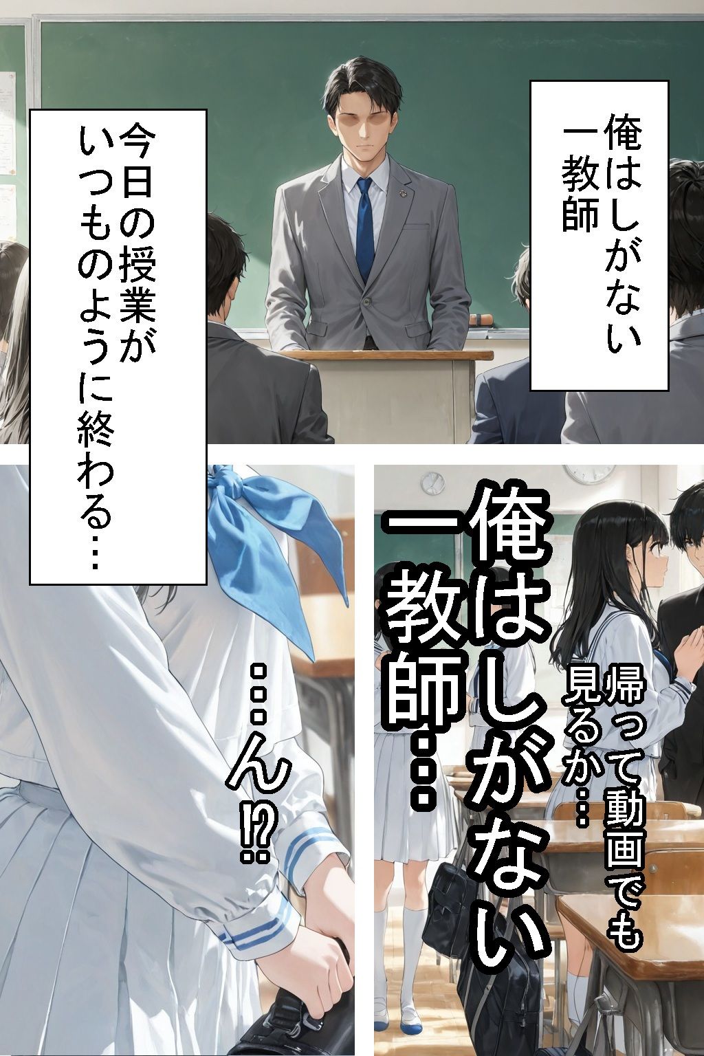 【制服】高嶺の花の学園優等生と互いのカラダに溺れるようになる話【貪欲えっち】 サンプル1ページ目