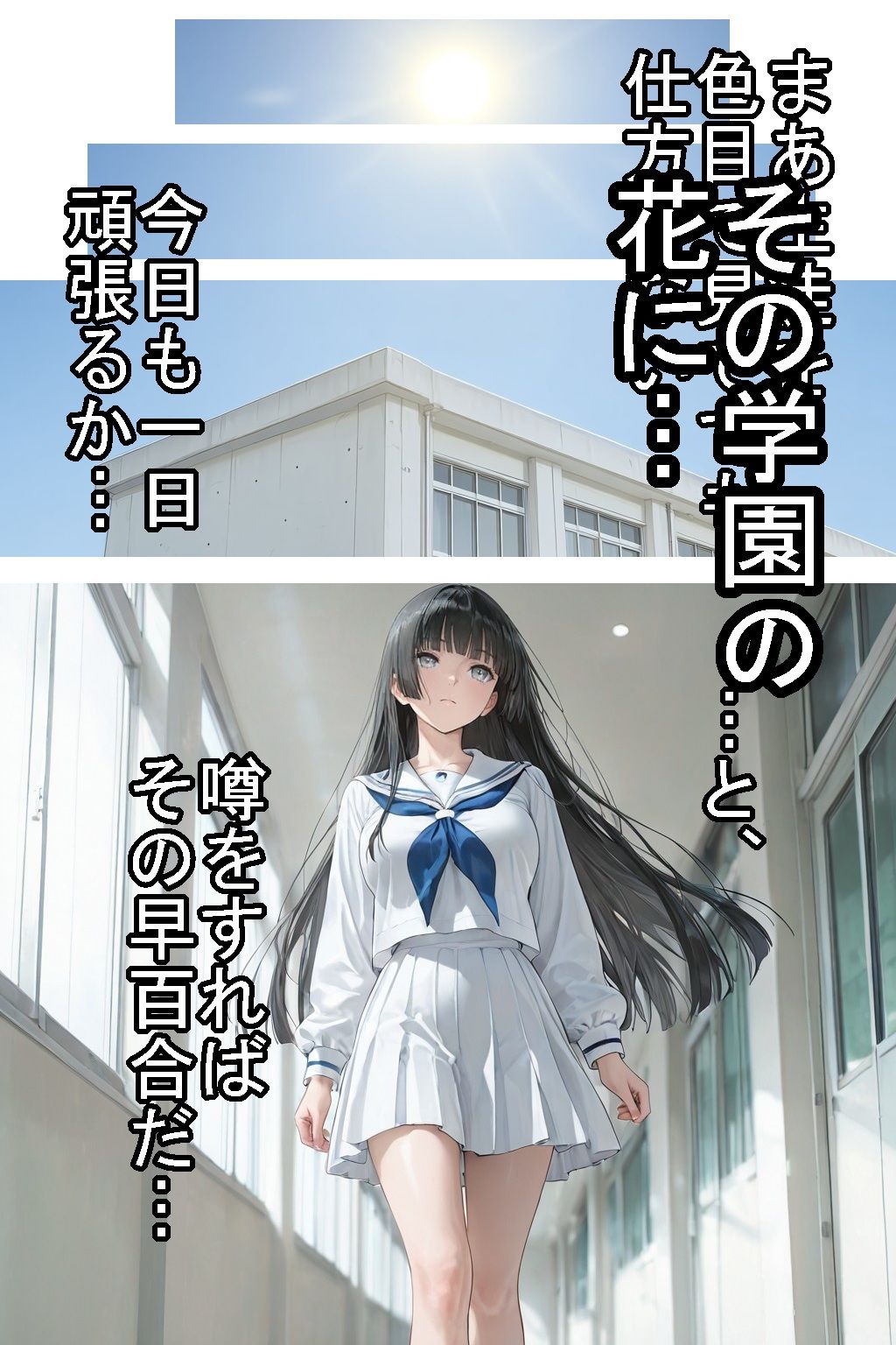 【制服】高嶺の花の学園優等生と互いのカラダに溺れるようになる話【貪欲えっち】 サンプル3ページ目